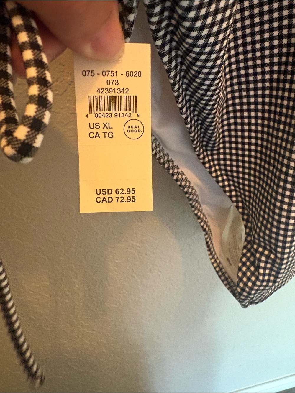 Aerie plunge gingham one piece - Picture 5 of 12